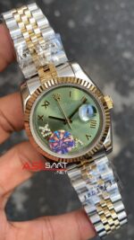 Rolex Datejust Olive Green 36 mm Jubilee 126233 Zeytin Yeşili Kadran Bayan Saati Silver Gold RBA073