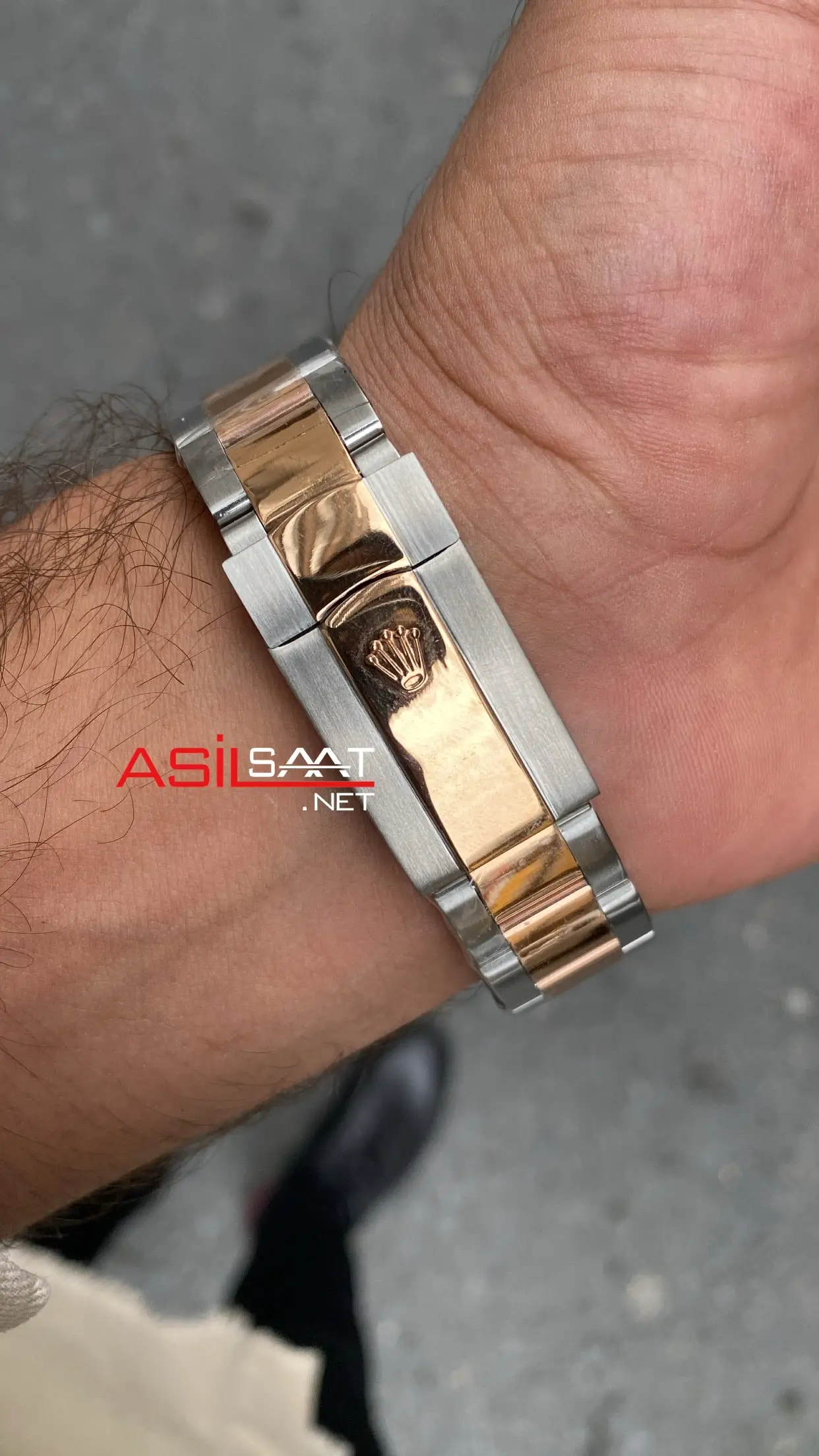 Rolex Datejust Oyster Sundust 41 mm 126331 Two Tone Rosegold Replika Saat ROLDJ030