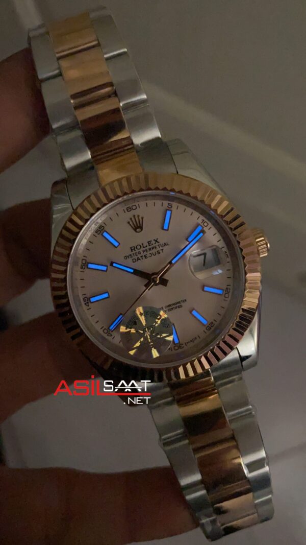 Rolex Datejust Oyster Sundust 41 mm 126331 Two Tone Rosegold Replika Saat ROLDJ030 Rolex Datejust Oyster Sundust 41 mm 126331 Two Tone Rosegold Replika Saat ROLDJ030