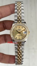 Rolex Datejust Şampanya 278273 Jubilee 31mm Champagne Diamond Lady Two Tone Gold Kadın Saati