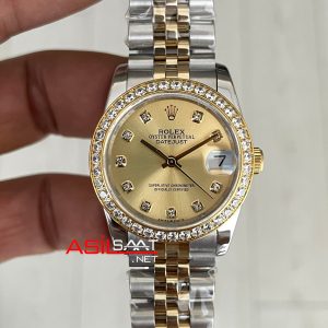 Rolex Datejust Şampanya 278273 Jubilee 31mm Champagne Diamond Lady Two Tone Gold Kadın Saati