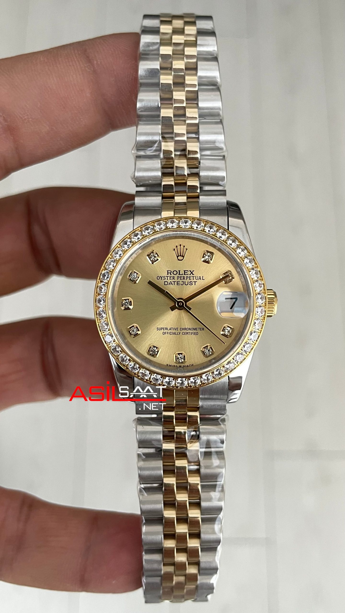 Rolex Datejust Şampanya 278273 Jubilee 31mm Champagne Diamond Lady Two Tone Gold Kadın Saati Rolex Datejust Şampanya 278273 Jubilee 31mm Champagne Diamond Lady Two Tone Gold Kadın Saati