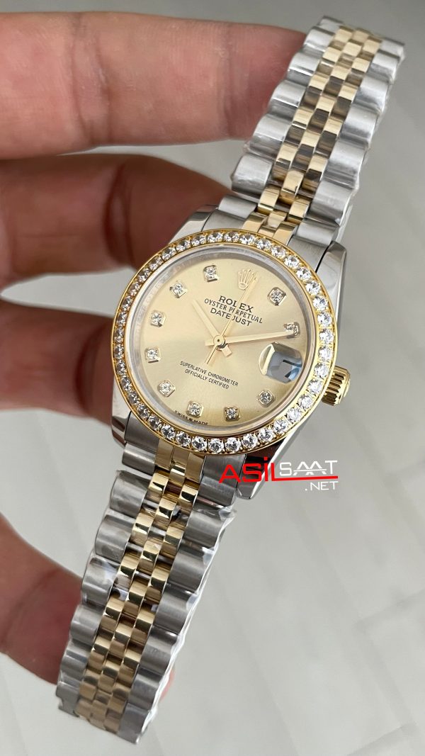 Rolex Datejust Şampanya 278273 Jubilee 31mm Champagne Diamond Lady Two Tone Gold Kadın Saati Rolex Datejust Şampanya 278273 Jubilee 31mm Champagne Diamond Lady Two Tone Gold Kadın Saati