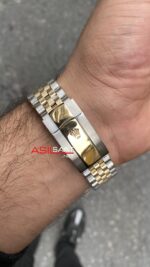 Rolex Datejust Şampanya Taşlı Kadran 126333 Champagne Diamond 41 mm Replika Saat