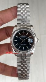 Rolex Datejust Siyah Kadran 126334 Jubilee Black 41mm Replika Saat