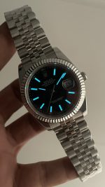 Rolex Datejust Siyah Kadran 126334 Jubilee Black 41mm Replika Saat