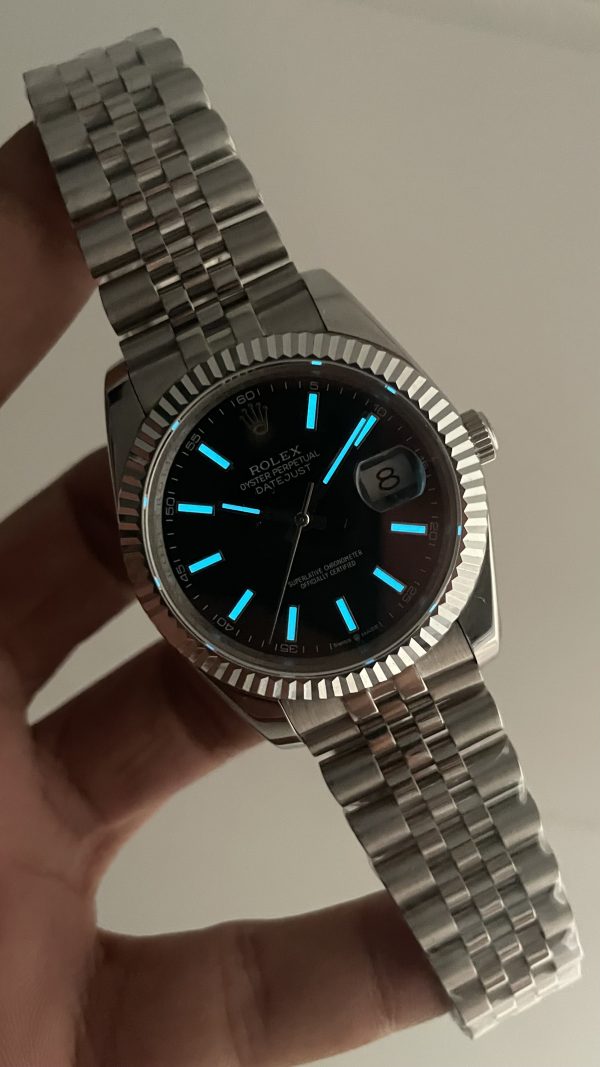 Rolex Datejust Siyah Kadran 126334 Jubilee Black 41mm Replika Saat