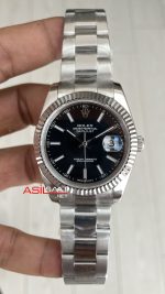 Rolex Datejust Siyah Kadran 126334 Oyster 41mm Replika Saat