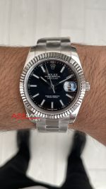 Rolex Datejust Siyah Kadran 126334 Oyster 41mm Replika Saat