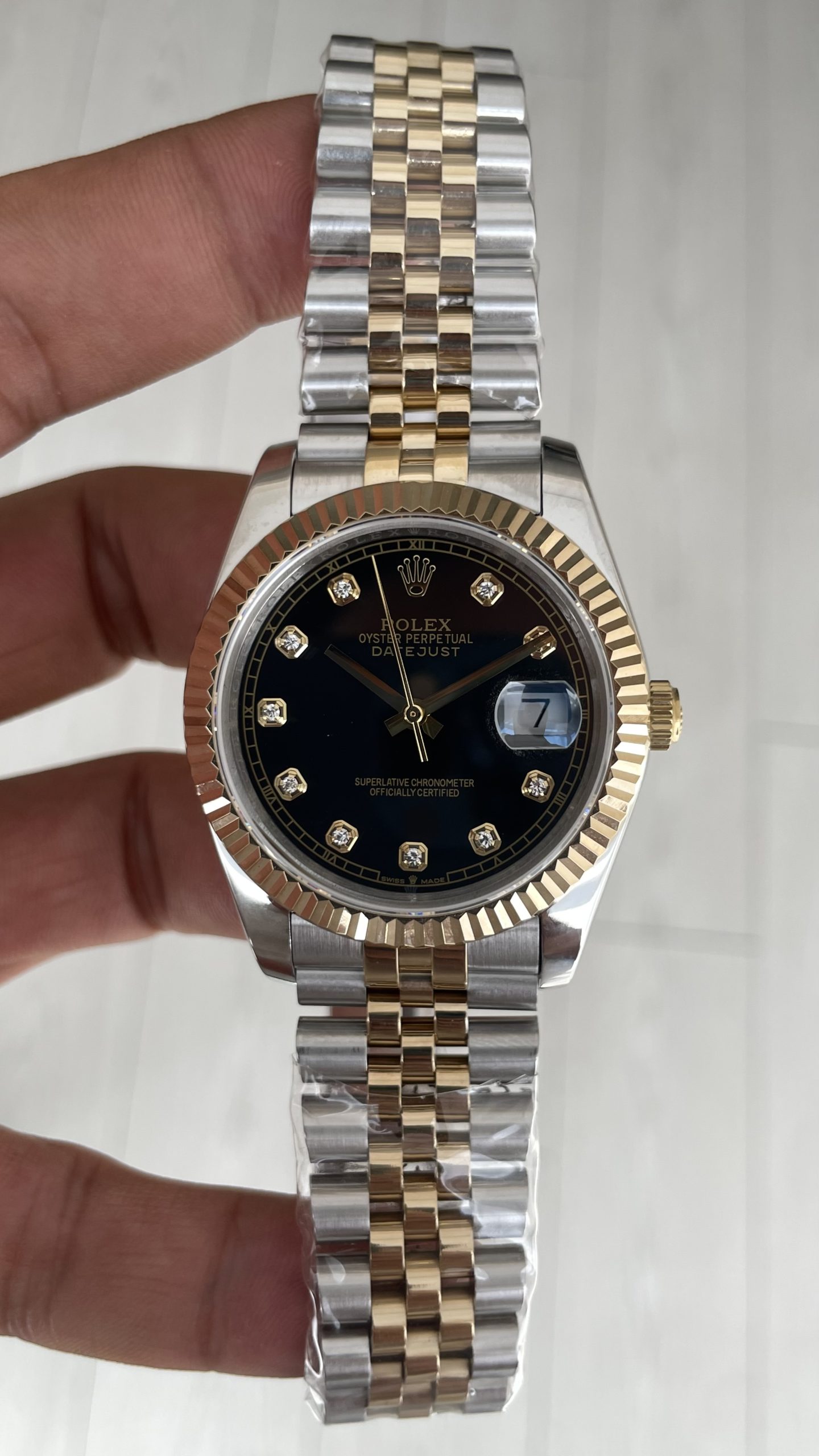 Rolex Datejust Siyah Taşlı 126333 Jubilee Diamond Black Dial Two Tone Gold Black 41mm Replika Saat Rolex Datejust Siyah Taşlı 126333 Jubilee Diamond Black Dial Two Tone Gold Black 41mm Replika Saat