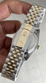 Rolex Datejust Siyah Taşlı 126333 Jubilee Diamond Black Dial Two Tone Gold Black 41mm Replika Saat