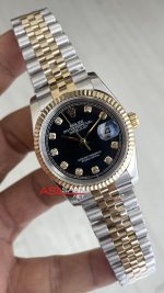 Rolex Datejust Siyah Taşlı Kadran 126233 Lady Jubilee 36mm Diamond Black Two Tone Gold Kadın Saati