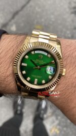 Rolex Day Date Green Diamond 128238 President