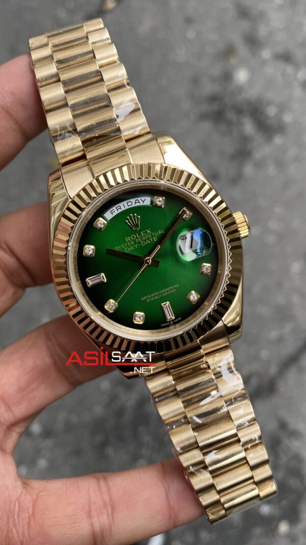Rolex Day Date Green Diamond 128238 President