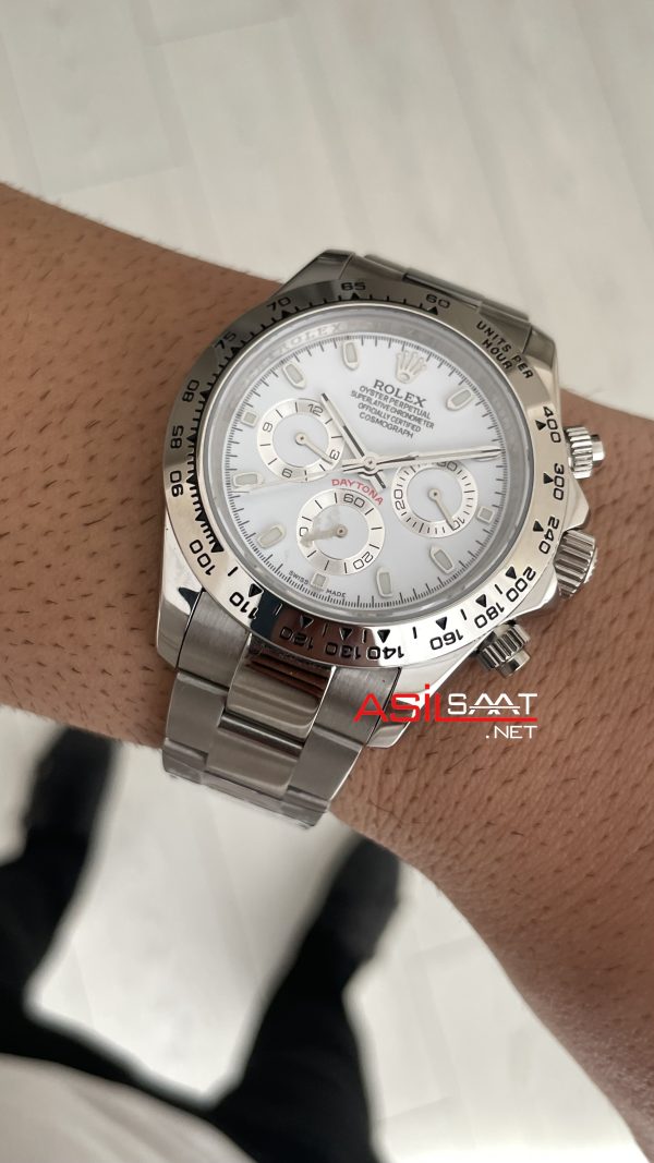Rolex Daytona Beyaz Cosmograph 126509 White Dial 40mm Replika Saat