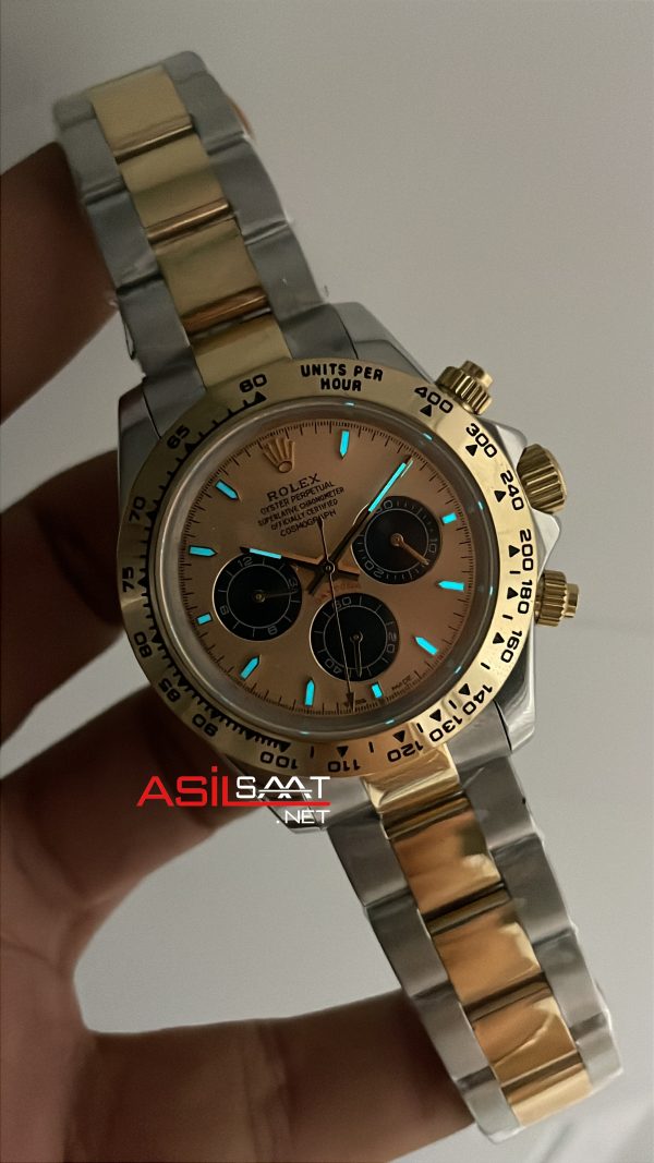 Rolex Daytona Cosmograph 126503 Champagne Two Tone Gold 40mm Replika Saat