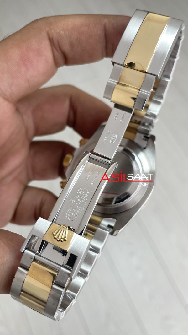 Rolex Daytona Cosmograph 126503 Two Tone Gold 40mm Siyah Kadran Replika Saat Rolex Daytona Cosmograph 126503 Two Tone Gold 40mm Siyah Kadran Replika Saat