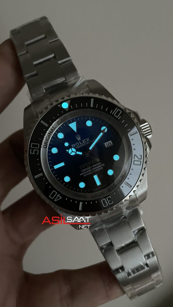 Rolex Deepsea Mavi 136660 D Blue James Cameron 44mm Replika Saat Rolex Deepsea Mavi 136660 D Blue James Cameron 44mm Replika Saat