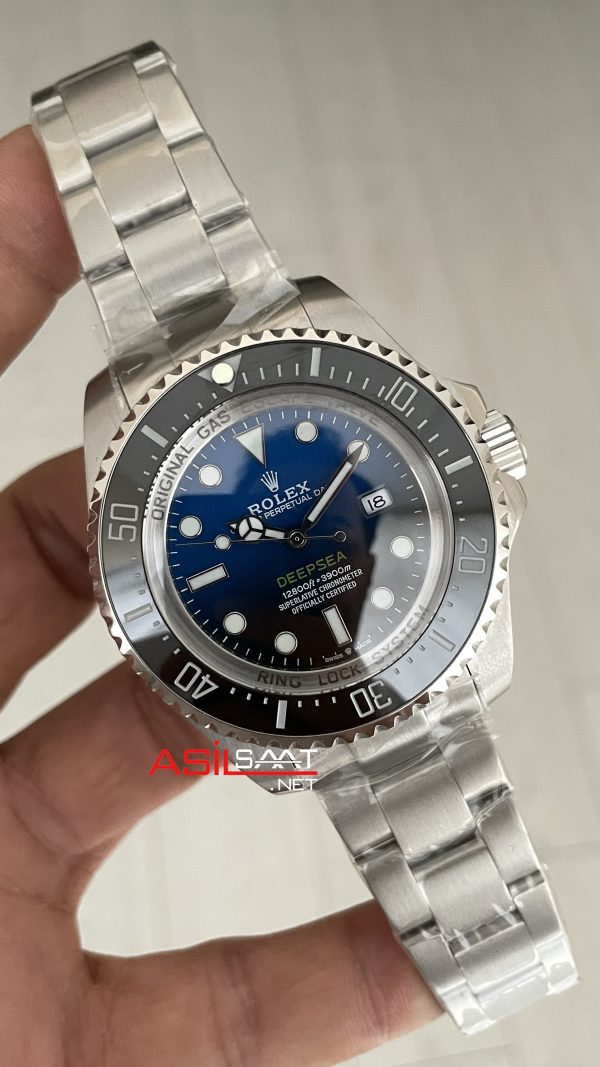 Rolex Deepsea Mavi 136660 D Blue James Cameron 44mm Replika Saat Rolex Deepsea Mavi 136660 D Blue James Cameron 44mm Replika Saat