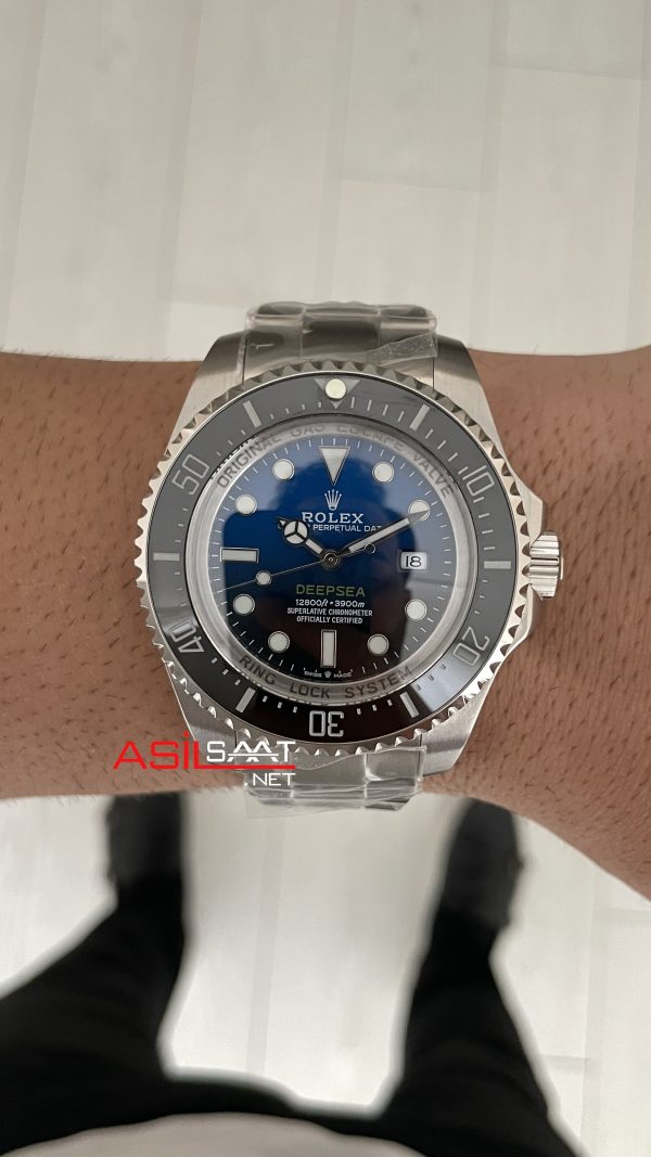 Rolex Deepsea Mavi 136660 D Blue James Cameron 44mm Replika Saat Rolex Deepsea Mavi 136660 D Blue James Cameron 44mm Replika Saat