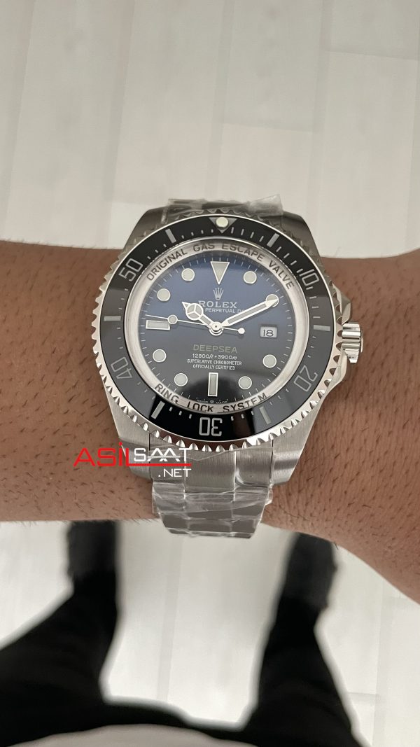 Rolex Deepsea Mavi 136660 D Blue James Cameron 44mm Replika Saat Rolex Deepsea Mavi 136660 D Blue James Cameron 44mm Replika Saat
