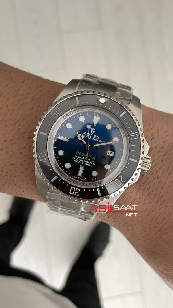 Rolex Deepsea Mavi 136660 D Blue James Cameron 44mm Replika Saat Rolex Deepsea Mavi 136660 D Blue James Cameron 44mm Replika Saat