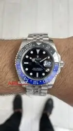 Rolex Gmt Master II Batgirl Jubilee 126710BLNR Batman 40mm Silver Replika Saat