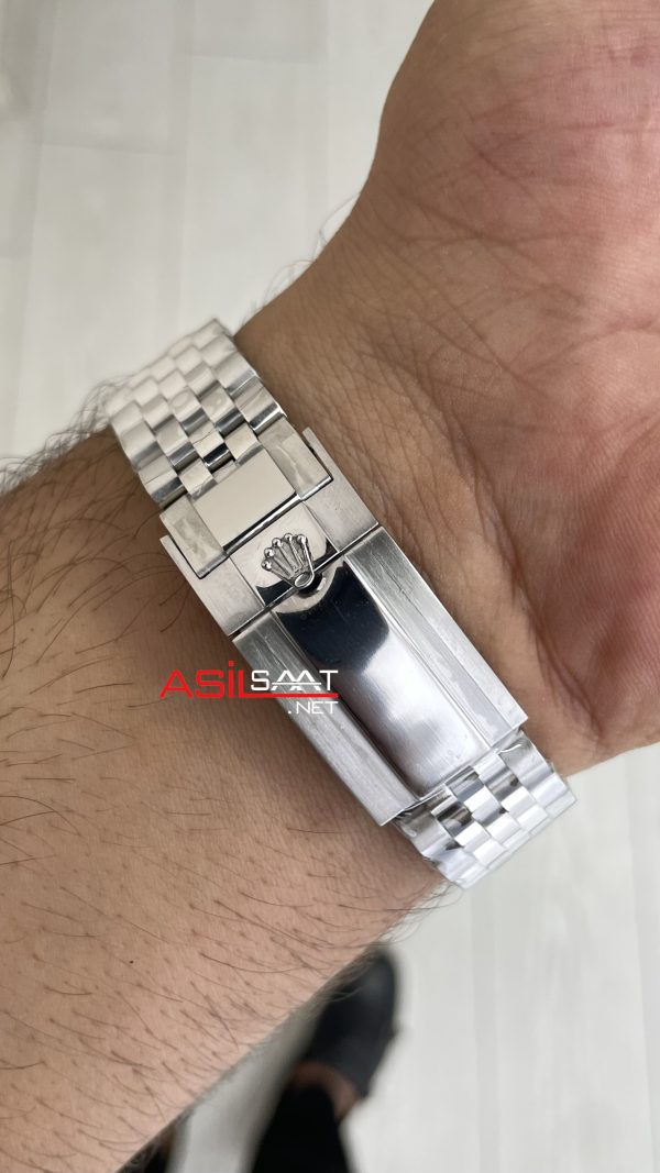Rolex Gmt Master II Batgirl Jubilee 126710BLNR Batman 40mm Silver Replika Saat Rolex Gmt Master II Batgirl Jubilee 126710BLNR Batman 40mm Silver Replika Saat