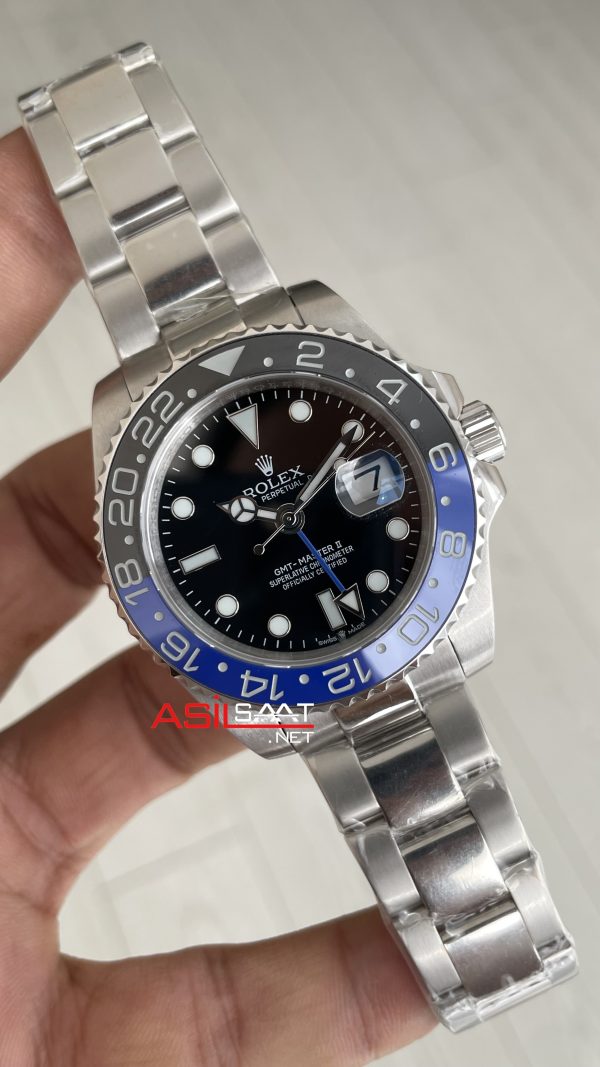 Rolex Gmt Master II Batman 126710BLNR Oyster 40mm Replika Saat