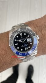 Rolex Gmt Master II Batman 126710BLNR Oyster 40mm Replika Saat