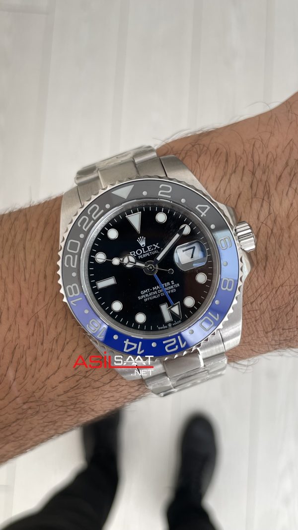 Rolex Gmt Master II Batman 126710BLNR Oyster 40mm Replika Saat