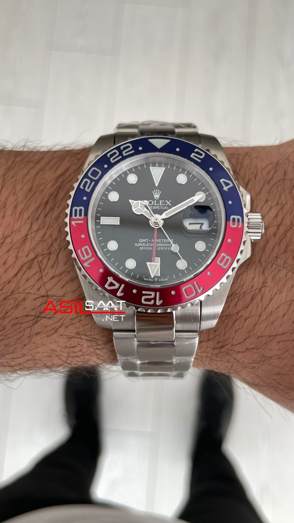 Rolex Pepsi Gmt Master II 126710BLNO Oyster 40mm Replika Saat Rolex Pepsi Gmt Master II 126710BLNO Oyster 40mm Replika Saat