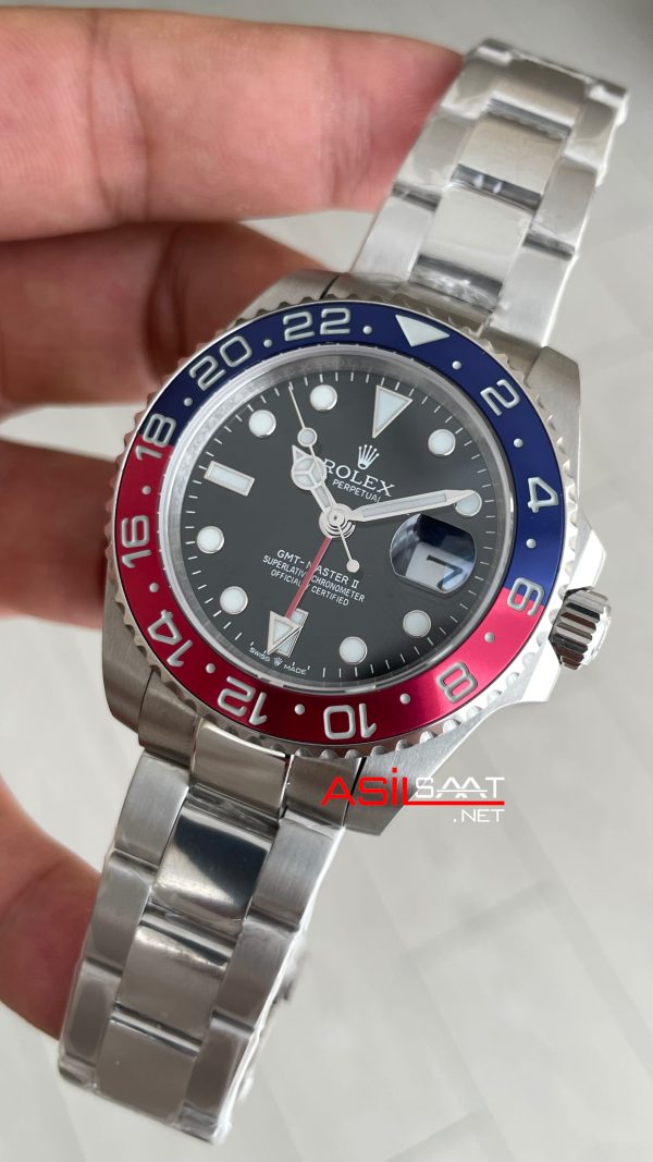 Rolex Pepsi Gmt Master II 126710BLNO Oyster 40mm Replika Saat Rolex Pepsi Gmt Master II 126710BLNO Oyster 40mm Replika Saat