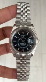 Rolex Sky Dweller Siyah 336934 Jubilee 42mm Replika Saat