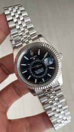 Rolex Sky Dweller Siyah 336934 Jubilee 42mm Replika Saat