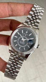 Rolex Sky Dweller Siyah 336934 Jubilee 42mm Replika Saat