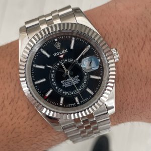 Rolex Sky Dweller Siyah 336934 Jubilee 42mm Replika Saat