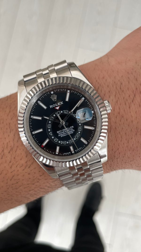 Rolex Sky Dweller Siyah 336934 Jubilee 42mm Replika Saat