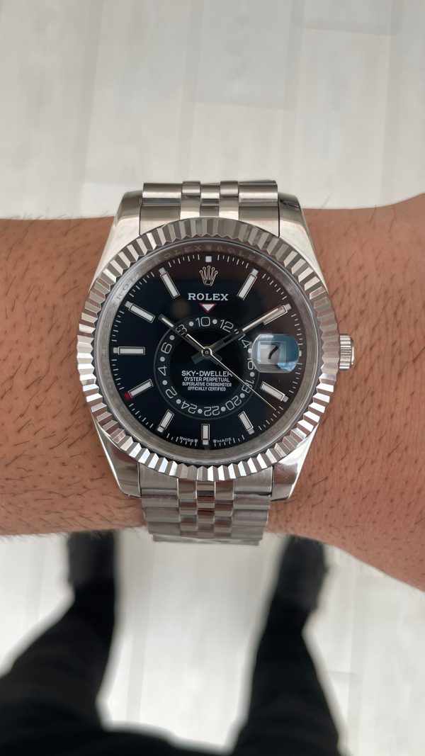 Rolex Sky Dweller Siyah 336934 Jubilee 42mm Replika Saat