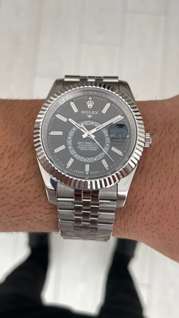 Rolex Sky Dweller Siyah 336934 Jubilee 42mm Replika Saat