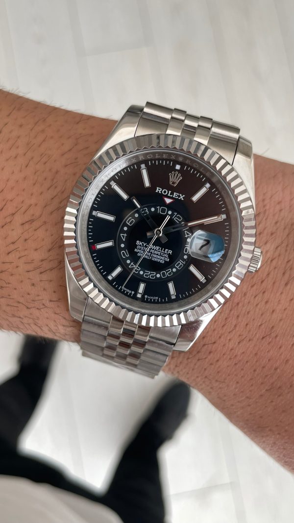 Rolex Sky Dweller Siyah 336934 Jubilee 42mm Replika Saat