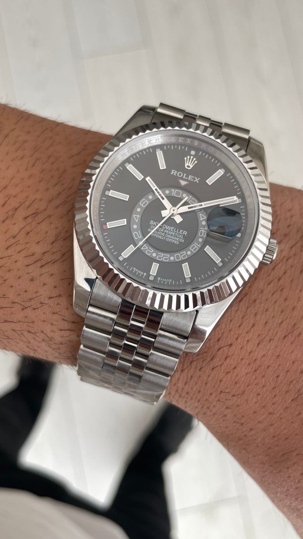 Rolex Sky Dweller Siyah 336934 Jubilee 42mm Replika Saat