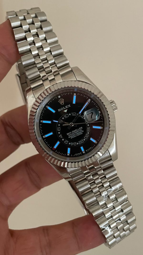 Rolex Sky Dweller Siyah 336934 Jubilee 42mm Replika Saat