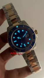 Rolex Submariner Bluesy 126613LB Mavi Kadran 41mm Two Tone Gold Replika Saat