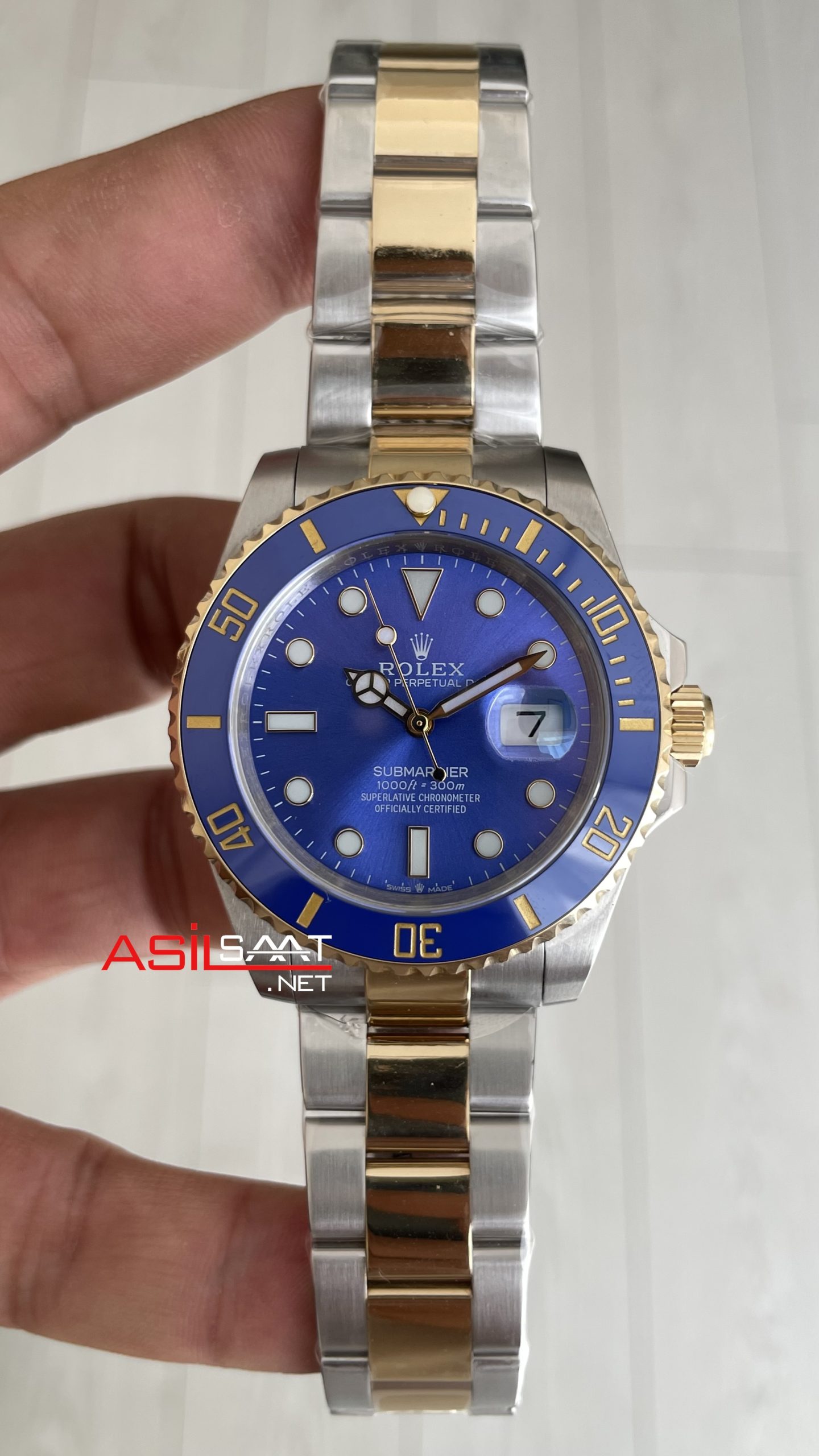 Rolex Submariner Bluesy 126613LB Mavi Kadran 41mm Two Tone Gold Replika Saat Rolex Submariner Bluesy 126613LB Mavi Kadran 41mm Two Tone Gold Replika Saat