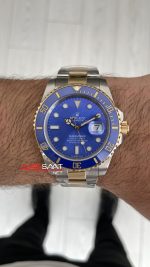 Rolex Submariner Bluesy 126613LB Mavi Kadran 41mm Two Tone Gold Replika Saat