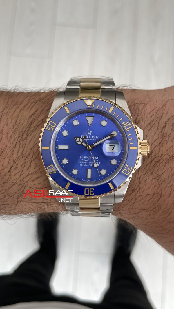 Rolex Submariner Bluesy 126613LB Mavi Kadran 41mm Two Tone Gold Replika Saat Rolex Submariner Bluesy 126613LB Mavi Kadran 41mm Two Tone Gold Replika Saat