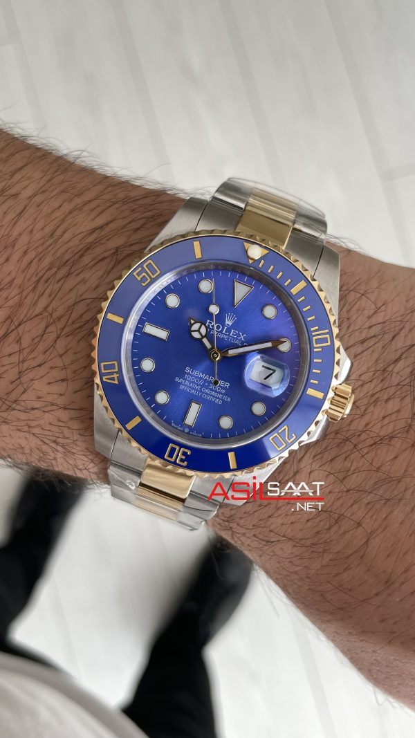 Rolex Submariner Bluesy 126613LB Mavi Kadran 41mm Two Tone Gold Replika Saat Rolex Submariner Bluesy 126613LB Mavi Kadran 41mm Two Tone Gold Replika Saat