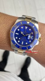 Rolex Submariner Bluesy 126613LB Mavi Kadran 41mm Two Tone Gold Replika Saat