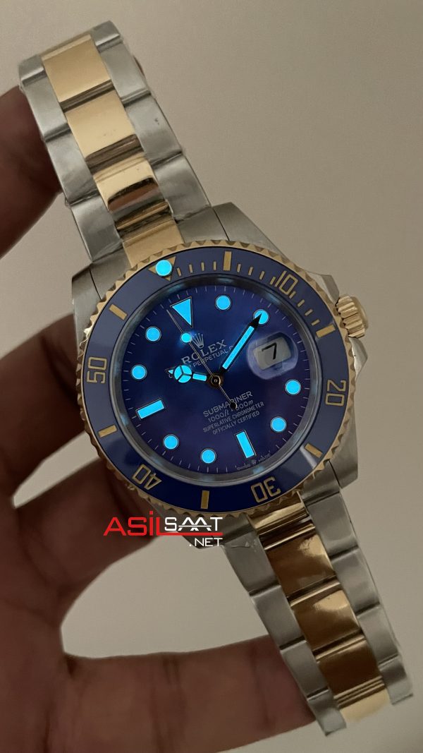 Rolex Submariner Bluesy 126613LB Mavi Kadran 41mm Two Tone Gold Replika Saat Rolex Submariner Bluesy 126613LB Mavi Kadran 41mm Two Tone Gold Replika Saat